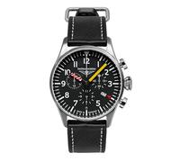 Bauhaus Men's Chronograph Aviation Black 2788-5, silver, Modern