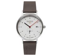 Bauhaus Men's Brown Leather Italian Strap | White Dial 2130-1 Watch - 8% OFF