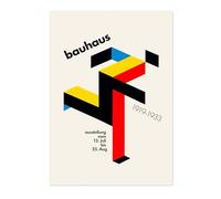 Bauhaus Running Man Poster, Bauhaus Print, Framed Abstract Art, Mid-Century Wall Art, Modern Home Decor, Gift Idea, Archival Matte, A4 (Print Only) - 29.7x21cm