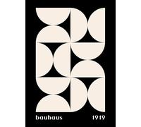 Bauhaus Style Print No. 27 Geometric Abstract Wall Art Poster Modern Minimalist Decor for Home, Office or Studio Framed or Unframed (A1 594 x 841mm)