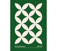 Bauhaus Style Print No. 29 Geometric Abstract Wall Art Poster Modern Minimalist Decor for Home, Office or Studio Framed or Unframed (A3 297 x 420mm)