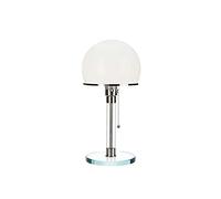 Bauhaus Style Table Lamp - Modern Art Desk Light for Bedroom & Living Room Decor - Elegant White Glass Lampshade - 18x38 cm Minimalist Bedside Lighting