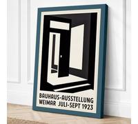 Bauhaus Weimar Geometric Canvas Wall Art Print 24x16 Inch (61 x 41 cm)