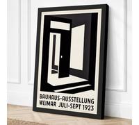 Bauhaus Weimar Geometric Canvas Wall Art Print 24x16 Inch (61 x 41 cm)