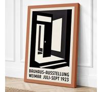 Bauhaus Weimar Geometric Canvas Wall Art Print 36x24 Inch (91 x 61 cm)