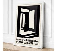 Bauhaus Weimar Geometric Canvas Wall Art Print 36x24 Inch (91 x 61 cm)