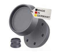 BAUHELD 4 x Vibration Damper Washing Machine and Dryer [Made in Germany] - Anti-Vibration Feet Made of Rubber - Vibration Damper Compatible with Bosch, Siemens, AEG - Non-Slip Base in Grey