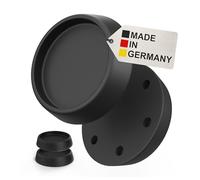 BAUHELD 4x Vibration Damper Washing Machine and Dryer Black | Made in Germany, non-slip base, anti-vibration rubber feet, compatible with Bosch, Siemens, AEG and many more