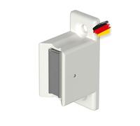 BAUHELD® Crank Holder for Crank Rod [Made in Germany] - Wall Bracket for Roller Shutter Crank with 12 to 17 mm Diameter [Pack of 1] - Holder with Magnetic Handle - Height 35 mm - RAL9016