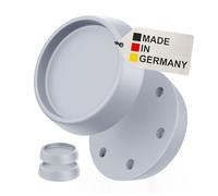 BAUHELD® Vibration Damper Washing Machine [Pack of 4] - Robust Rubber Feet Made of Soft PVC [Made in Germany] - Vibration Damper Suitable for Miele Midea Siemens Bosch Haier Beko AEG - Light Grey