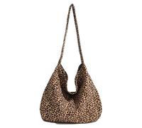 BAUIOREAD 1 piece Leopard Print Hobo Bag - Large Capacity Slouch Tote for Women, Lightweight & Durable, Perfect for Work/Travel, Stylish Shoulder Bag for Daily Use