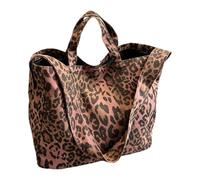 BAUIOREAD 1 Piece Leopard Print Hobo Bag - Large Capacity Women's Crossbody Tote, Lightweight and Durable, Great for Work/Travel, Stylish Shoulder Bag for Everyday Use (Brown black)