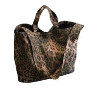 BAUIOREAD Leopard Print Hobo Bag, Large Capacity, Slouch Tote Bag for Women, Lightweight and Durable, Perfect for Work/Travel, Stylish Shoulder Bag for Daily Use, coffee, S
