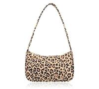 BAUIOREAD Leopard Print Shoulder Bag Cheetah Print Hobo Handbag Women Leather Vintage Clutch Handbag Purse