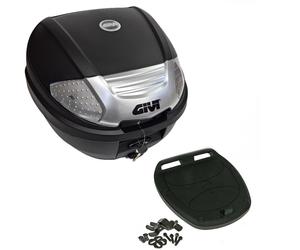 Bauletto GIVI Motorcycle Scooter E300NT2 Tech Reflectors Tinted Complete Plate 1