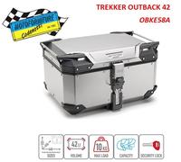 Bauletto Motorcycle GIVI OBKEV58A Monokey Aluminum Silver Trekker Outback Evo 58