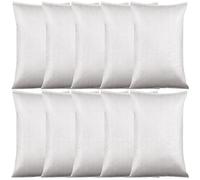 BAULMD Woven Polypropylene Sandbags for Flooding, Flood Protection Sandbags Heavy Duty White Flood Defences Bag, Waste Storage Rubble Sacks, Polypropylene Builders Bags for Garden Rubbish (10Pcs)