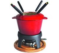 Baumalu 385050 Fondue Set Cast Iron Burnt Orange