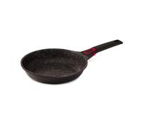 Baumalu, Granit Pro Ceramic Non-Stick Frying Pan, 28 cm, Stone Effect Interior Coating, Black Exterior, Removable Handle, Suitable for Gas Cookers, Induction, Electric, Retains Shape