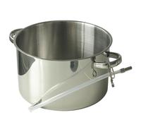 Baumalu, Stainless Steel Juice Extractor, Effective Pressure System for 6-7 kg Fruits and Vegetables, Versatile for Steaming, All Cookers, Diameter 26 cm, Silver
