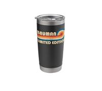 Bauman Retro 70s 80s Sunset Stripe Stainless Steel Insulated Tumbler