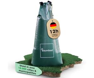 baumbad 1 premium watering bag, 100 litres, PVC, UV-resistant, tree bag for watering in green, with environmentally friendly packaging