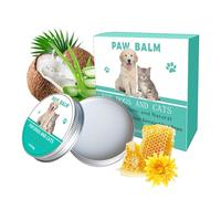 Baume Hydratant Pattes Chien Chat - 60g Crème Réparatrice Griffes et Coussinets | Protection Contre Sol Chaud Froid Randonnée Promenade Maison Appartement | Soin Pattes Anti-Sécheresse Comfort