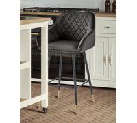 Baumhaus Bar Stool - Gun Metal Grey (Pack Of Two)