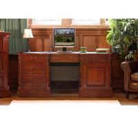 Baumhaus La Roque Twin Pedestal Computer Desk, Brown
