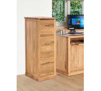 Baumhaus Mobel Oak 3 Drawer Filing Cabinet