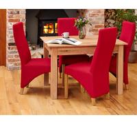 Baumhaus Mobel Oak Dining Table (4 Seater), Brown