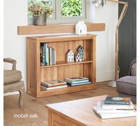 Baumhaus Mobel Oak Low Bookcase in Light Brown Baumhaus Light Brown