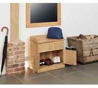 Baumhaus Mobel Oak Shoe Bench With Hidden Storage