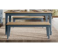 Molly and Milo London Cobalt Crest Collection Dining Bench (150), Blue