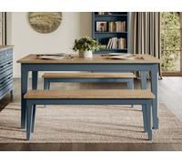 Baumhaus Signature Blue Extending Dining Table | Size: 1 Pack Baumhaus Blue 1 Pack