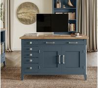 Baumhaus Signature Blue Hidden Home Office Desk