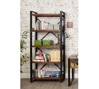 Baumhaus Urban Chic Large Open Bookcase in Brown Baumhaus Brown