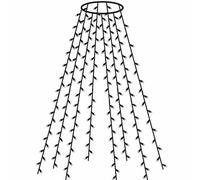 Baumvorhang 12 Strands Each 25 LED IP44 + Timer Lights Tree Ornaments Garden