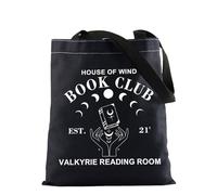 BAUNA ACOTAR Merchandise Book sleeve A Court of Thorns and Roses Book Cover House Of Wind Gift Night Court Gift SJM Literature Gift For Bookish Bibliophile (House Of Wind Tote)