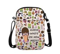 BAUNA Bob's Gayle Cross Body Bag Who's On New Meds Messenger Bag Gayle Shoulder Bag Burger Merch
