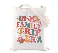 BAUNA Cruise Lovers Tote Bag Family Vocation Gift Cruise Trip Gift Family Weekend Getaway Gift In My Family Trip Era Shoulder Bag (Family Trip Tote)