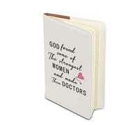BAUNA Female Doctor Notebook God Made Strongest Women Become Doctors Lined Notebook Medical Student Journal (Female Doctor Notebook)