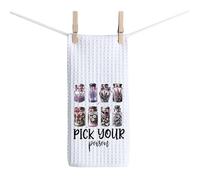 BAUNA Flower Potion Kitchen Towel Pick Your Poison Dishes Towel Witchy Herbal Jars Tea Towel Magical Witchcraft Potions Gift (Poison Towel)