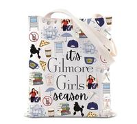 BAUNA Gilmore TV Show Merchandise Tote Bag Luke’s Coffee Gift Rory Lorelai Lovers Gift It’s Gilmore Girl Season Shoulder Bag For Fans (Gilmore Season Tote)