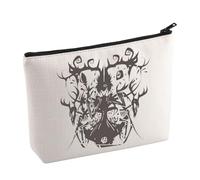 BAUNA Hazbin Hotel Cartoon Merchandise Cosmetic Bag Alastor Makeup Bag Alastor Demon Gift The Radio Demon Gift Helluva Boss Gift for Fans (Alastor)