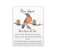 BAUNA Memorial Gifts Sympathy Jewelry Robbin Bird Memorial Stud Earring Robins Appear When Angels Are Near Bird Ornaments, Acrylic, acrylic