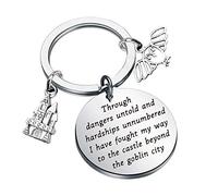 BAUNA Movie Inspired Gift Jareth Through Dangers Untold Cult Movies Literary Gift Movie Fans Gift (Goblin City Key)