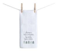 BAUNA Neighbor Friend Kitchen Towel Chance Made Us Neighbor Hearts Made Us Friends Dishes Towel Neighbor Housewarming Gift (Neighbor Friend Towel)