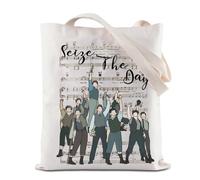 BAUNA Newsies Musical Tote Bag Seize The Day Reusable Grocery Shopping Bag Broadway Musical Lover Shoulder Bag (Seize The Day Tote)