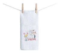 BAUNA Remy Mouse Kitchen Towel Anyone Can Cook But Came Here To Drink Dishes Towel Remy Chef Drink Towel Remy Tea Towel (Cook Drink Towel)